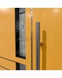 LIM Chip-C doble - moderna puerta de entrada doble de aluminio con cristal