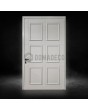 puerta pivotante de aluminio blanca de estilo tradicional