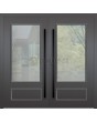 LIM CL05S doble - puerta batiente doble de aluminio tradicional de estilo clásico con cristal