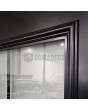 LIM CL06 doble - puerta batiente tradicional de aluminio de estilo clásico con cristal