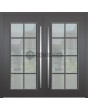 LIM CL06 doble - puerta batiente tradicional de aluminio de estilo clásico con cristal