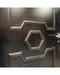 LIM CL12 doble: puerta doble de aluminio de diseño clásico para el hogar.