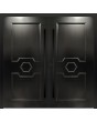 LIM CL12 doble: puerta doble de aluminio de diseño clásico para el hogar.