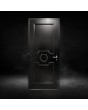 Puerta de aluminio de diseño clásico negro para el hogar