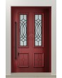 LIM CL18: puerta de entrada de estilo tradicional con cristal