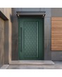Puerta pivotante de aluminio texturizado «Green Luxury»