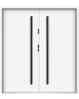 Sta Columb Double -  sólida puerta delantera doble