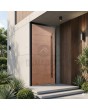 LIM Copper - puerta principal de aluminio con revestimiento de cobre