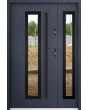 Sta Hevelius Duo Noir - puerta entrada metalica con sidelite