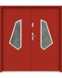 Sta Diaz Double: puerta comercial de seguridad doble de acero con marco.