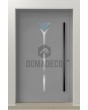 LIM Drink - puerta principal de vidrio de aluminio