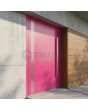 Puerta exterior pivotante moderna de color rosa