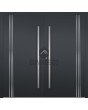 LIM Filo doble - puerta de entrada doble de aluminio con tres franjas