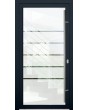 LIM Glass S5 - puerta principal esmerilada con cinco franjas transparentes