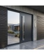 Puerta delantera LIM abatible de aluminio con luz lateral izquierda (vista desde el exterior) 