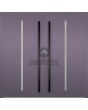 LIM Flet B doble - puerta delantera de aluminio con bisagras dobles y cristal vertical