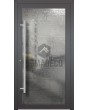 LIM FS3 - puerta abatible gris aluminio con vidrio fusionado
