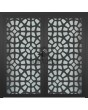LIM G2 doble - Puerta de aluminio con doble cristal y panel decorativo