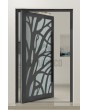 PIVOT G4 - Puerta de entrada de aluminio acristalada con panel decorativo