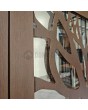 LIM G3 doble - Puerta de aluminio con doble cristal y panel decorativo