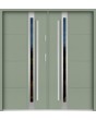 Sta Galileo Double: puertas dobles modernas y minimalistas de acero con cristal.