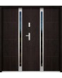 Sta Galileo Double: puertas dobles modernas y minimalistas de acero con cristal.