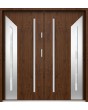 Sta Gaspard Double: puerta doble decorativa de acero para la entrada de una villa.