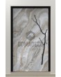 PIVOT Grigio - puerta pivotante de aluminio revestida de cuarzo sinterizado grigio