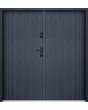 Sta Gutenberg Double: puerta doble moderna de acero para exteriores