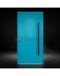Puerta delantera de aluminio macizo con bisagras