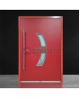 Puerta de entrada de aluminio rojo