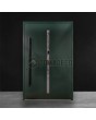 Puerta pivotante contemporánea verde