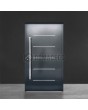 Puerta de entrada moderna de aluminio antracita