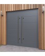 LIM Integra doble - puerta doble maciza de aluminio con nervios