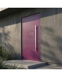 Puerta de entrada de aluminio morada