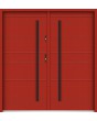 Sta Irala Double: puerta de entrada doble metálica moderna y sencilla.