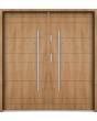 Sta Irala Double: puerta de entrada doble metálica moderna y sencilla.