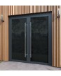 LIM-BATCH VL19 double - Puerta de aluminio con vidrio Lacobel