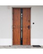 Golden oak metal single front door for sale