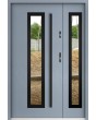 Sta Hevelius Duo Noir - puerta entrada metalica con sidelite