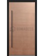 LIM Copper - puerta principal de aluminio con revestimiento de cobre