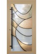 LIM SG3 - Puerta exterior con bisagras de aluminio y vidrio tintado personalizable