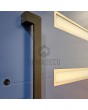 LIM 39 doble - puerta de aluminio con doble bisagra y aislamiento térmico