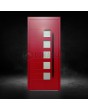 rojo porte moderne en aluminium pour villas modernes