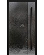 LIM B4 - puerta con bisagras de aluminio recubierta con chapa de acero inoxidable gris