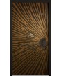 LIM M29 - aluminum hinged door with brown texture of milled metal