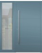Puerta delantera LIM abatible de aluminio con luz lateral izquierda (vista desde el exterior) 
