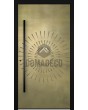 LIM M12 -  front door with gold texture of milled metal