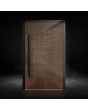 LIM M16 - puerta batiente de aluminio con textura de metal fresado