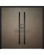 LIM M2 doble - Puerta doble de aluminio revestida de metal líquido